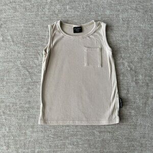 2-3T Little Bipsy Ribbed Pocket Tank